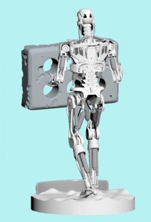 terminateur 800 endosquelette requis t4 3d impression modèle in monstres créatures 3dexport stl skynet miniatures personnage cyborg robot robotique mécanique mech mecha tomber 3d print model - Mito3D