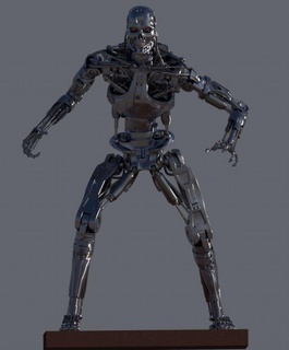 terminateur 800 endosquelette t1 v4 haute détail monstres créatures robot apocalypse machine 3d impression miniatures figurines robotique stl dlp sla fdm 3d print model - Mito3D