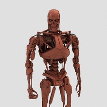 exterminador futuro t 800 genisys endoesqueleto 3d impressão modelo in robótica 3dexport personagem skynet ciborgue máquina robô robótico imprimível passatempo faça 3d print model - Mito3D