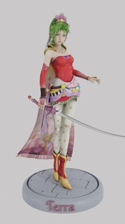 terra final fantasy vi woman 3d print model - Mito3D