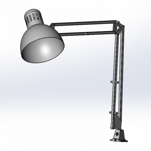 terciario estante soporte 3d modelo in piso lamparas 3dexport ligero encendiendo luz pie 3D print model - Mito3D