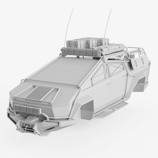 Tesla Cybertruck örtmek kılıf araç Oto otomotiv otonom otopilot pil araba konsept elektrik fütüristik ağır motor bip güç suv Ulaşım kamyon 3d print model - Mito3D