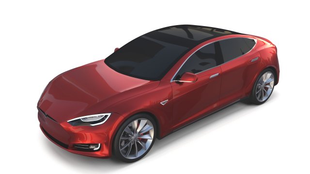 tesla modèle 2016 rouge 3d in limousine 3dexport iii châssis intérieur rendre mixeur obj dae fbx électrique voiture chargeur batterie véhicule sedan suv awd p100d p90d 3D print model - Mito3D