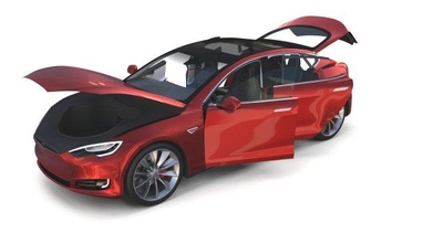 tesla modèle 2016 rouge intérieur iii châssis rendre mixeur obj dae fbx électrique voiture chargeur batterie véhicule sedan SUV awd p100d p90d 3d print model - Mito3D
