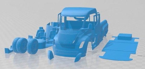 tesla recoger 2020 imprimible camión 3d impresión modelo in automotor 3dexport espacio scalextric tamiya rc miniz pasatiempo micro 3d print model - Mito3D