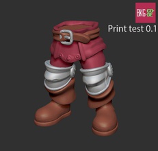 test d'impression 3d gratuit warhammer fantasy le guerrier figurine 3d print model - Mito3D