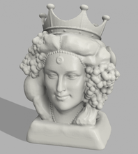 testa di moro fêmea modelado meshmixer cabeça Sicília 3d print model - Mito3D