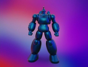 tetsujin 28 go 3d impression modèle in sci 3dexport robot géant anime personnage héros 3d print model - Mito3D