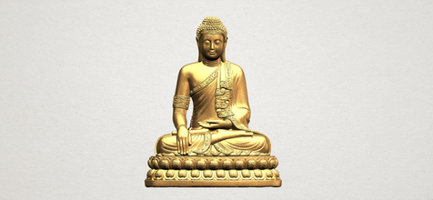 taylandlı buda 02 3d yazdır model in dekor 3dexport iç dış tarihi mimari asya çince hintli budist din bodhisattva shakyamuni tapınak şakak mabet heykel gautama ibadet minyatürler 3d print model - Mito3D