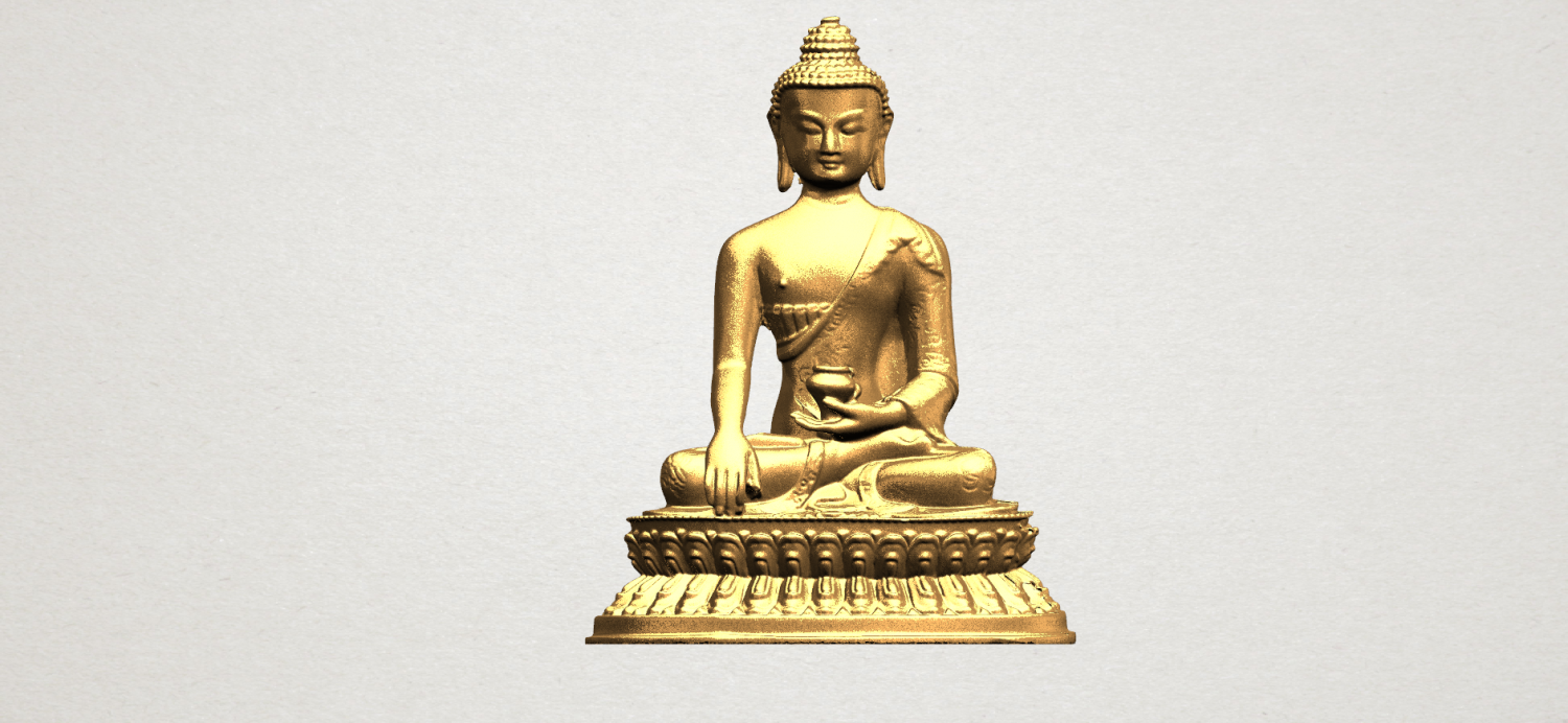 thai buddha 03 Innenraum außen historische Architektur die asiatische Chinesisch indian buddhistische religion bodhisattva shakyamuni Tempel Dekor statue gautama Skulptur Gottesdienst miniaturen 3D print model - Mito3D