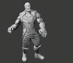 thanos war 3d models modeling printing print toy wow wows figurine statuette gift sacrifice donate 3d print model - Mito3D