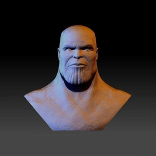 Thanos büst hazır Yazdır adam Yenilmezler sonsuzluk savaşı oyunsonu ölüm 3dprint minyatürler hayret kahraman yazdırılabilir titan karakter fantezi dc komik Sanat heykeller son oyun stl 3d print model - Mito3D
