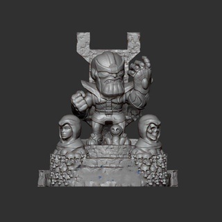 Thanos chibi pronto impressão homem desenho animado 3dprint vingadores miniaturas maravilha herói imprimível personagem fantasia estatuetas dc quadrinho arte esculturas jogos fantástico 3d print model - Mito3D