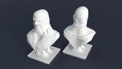 thanos face printing 3d print model in monsters & creatures 3dexport character 3d print model - Mito3D