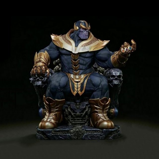 Thanos taht hazır Yazdır adam Yenilmezler sonsuzluk savaşı oyunsonu çiçek tencere vazo ölüm 3dprint minyatürler hayret kahraman yazdırılabilir titan karakter fantezi dc komik Sanat 3D print model - Mito3D