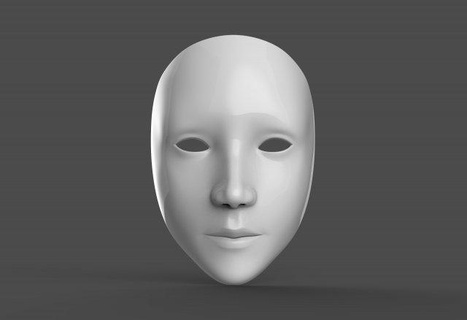 theater mask woman neutral expressions anonymous carnival masquerade accessory halloween fashion festival advertising female asian asia girl character disguise face 3d print model - Mito3D