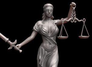 themis 3d print model in figurines 3dexport femida goddess justice balance impartiality order law scales sword court execution lawyer statuette sculpture book mythology greek 3d print model - Mito3D