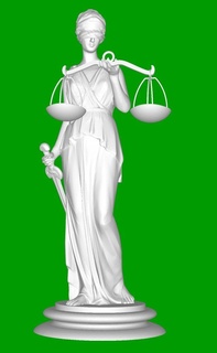themis woman femida justice 3d print model - Mito3D