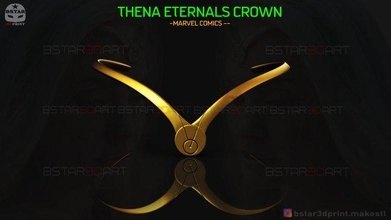 alegações eternais coroa angelina bonita arco cabelo maravilha filme 2021 thena eternals marvel joli crown comics stl mask cosplay Bruxas headband 3d print model - Mito3D