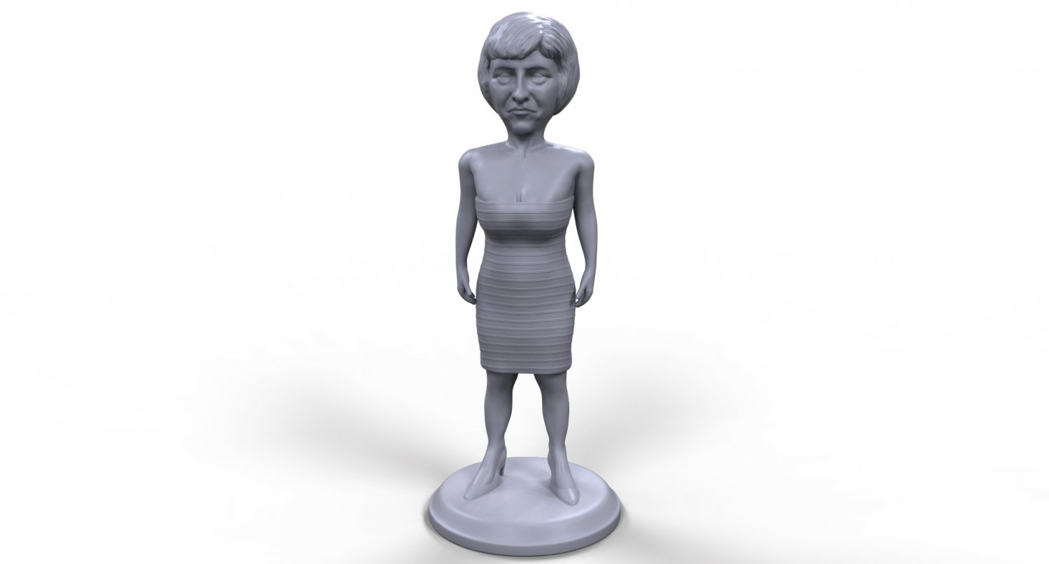 theresa may, stilizzato di alta qualità 3d stampabile in miniatura teresa-maggio uomo politico britannico inghilterra il leader primo ministro board-game la scultura giocattolo statua donna lady umana da tavolo figurina 3D print model - Mito3D