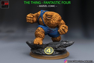high quality - fantastic four marvel comic 3d print model in sculpture 3dexport toy figure hottoy statue iron-man captain thor hulk fantasticfour ben grimm 3d print model - Mito3D