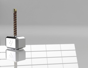 thor Hammer Hämmer Rächer 3d print model - Mito3D