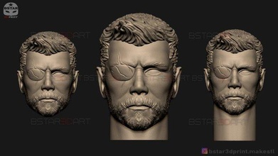 Thor baş Chris Hemsworth intikamcı sonsuzluk savaş 3d Yazdır model sert Demir adam hayret aksiyon şekil 3d print model - Mito3D
