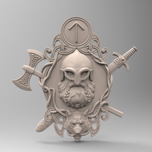 Thor Loup panneau scandinave mytholoanel viking païen déité vikings mythologie odin imprimable impression 3d print model - Mito3D