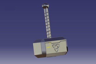 thor martello 3d stampa modello in 3dexport mjolnir meraviglia 3d print model - Mito3D