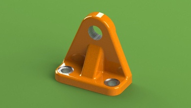 three-hole l-angle union hole angle angulo 3d print model - Mito3D