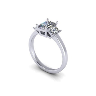 calcolo Smeraldo squillare anelli braccialetto solitario gioielleria diamante gioielli zaffiro oro argento Fidanzamento nozze cad stampabile 3d pendente orecchino carattere arte 3d print model - Mito3D
