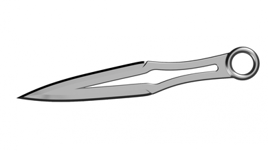 Wurfmesser werfen Messer Waffe Stahl Klinge blättriger ninja Schwert metallic Dolch samurai katana martial shuriken reichte assassin tool hobby diy tools 3d print model - Mito3D
