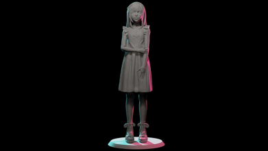 tifa final fantaisie jeune modèle impression 3d in femme 3dexport anatomie personnage corps jeu 3dprint 3dcharacter scifi miniatures figurines fille héros bande dessinée anime super sci 3d print model - Mito3D