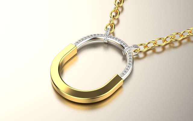tiffany lock pendant 3d print model in pendants 3dexport chopard versace gucci bvlgari ring earring bracelet cleef vancleef clasp cross luxury necklace gold jewelry 3d print model - Mito3D