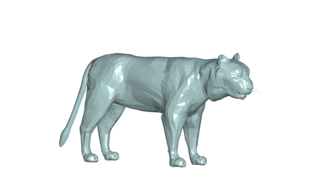 tigre sollievo 3d modello parete scultura panoramica cnc animale testa 3D print model - Mito3D