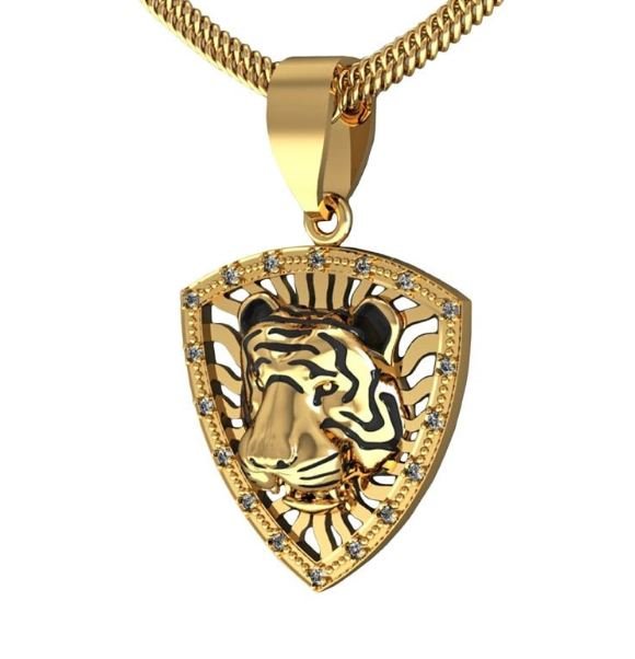 tiger jewelry pendant pendants rhino sculptuur 3D print model - Mito3D