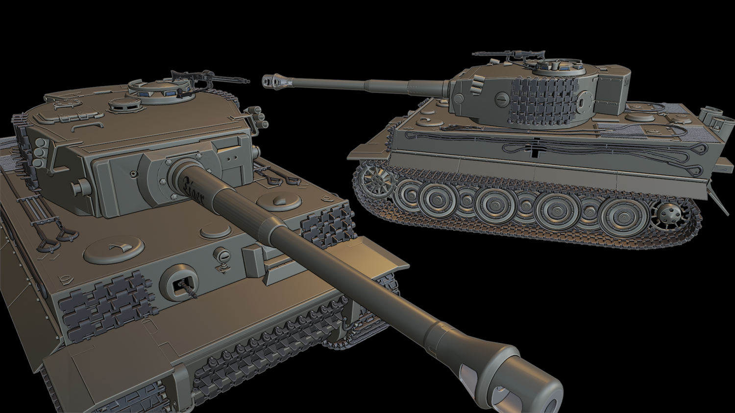 tiger legend tanks 3d print model in vehicle 3dexport war thunder wow wows models modeling printing toy panzer panzerkampfwagen 3D print model - Mito3D