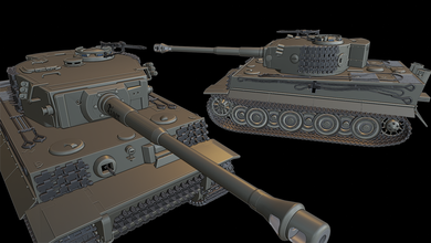 kaplan efsane tanklar 3d yazdır model in araç 3dexport savaş gök gürültüsü vay modeller modelleme baskı oyuncak panzer panzerkampfwagen 3d print model - Mito3D