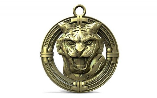 tiger pendant  pendants tiger pendant jewelry jewel animal feline  3d print model - Mito3D