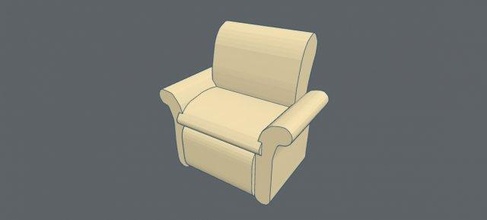 klein puppe sessel 3d drucken modell 3dexport stühle stuhl puppenhaus 3dprint stl obj miniatur möbel innere kinder abspielen 3d print model - Mito3D