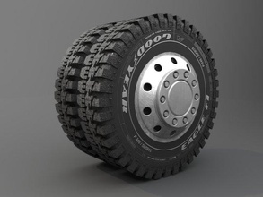 tir tre roda 3d modelo in partes of auto 3dexport pneu carro veículo ruber arroz 3d print model - Mito3D