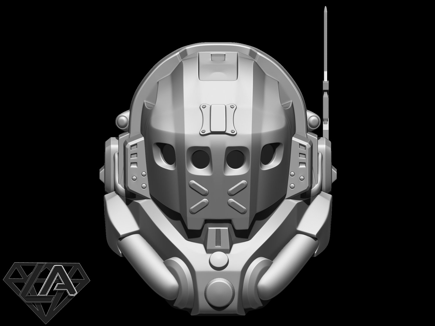 titanfall 2 pilot sci fi helmet 3d print model in game accessories 3dexport mask armor airsoft cosplay halloween warrior invader trooper scifi sci-fi star wars toy armour knight 3D print model - Mito3D