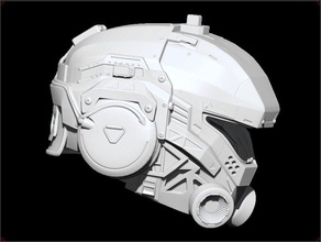 titanfall 2 sci-fi helmet 3d print model in game accessories 3dexport airsoft cosplay 3dshophelmet 3d print model - Mito3D