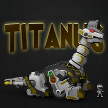 titanus weiß ranger 3d modell roboter 3dexport poly zeichen sammlung leistung tier fahrzeug niedlich chibi cartoony krieger animiert manipulierten mecha dinosaurier 3d print model - Mito3D