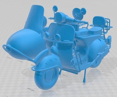 tjapoeng djotang 300 stampabile moto settore automobilistico passatempo micro scala bicicletta motociclo scooter 3d print model - Mito3D