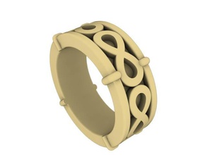 tjf 56 diamond gold ring 3d print model - Mito3D