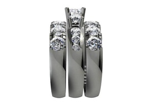 tjf 73 3d impresión modelo in anillos 3dexport diamante oro anillo 3d print model - Mito3D