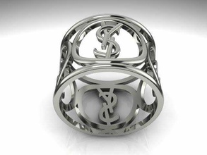 tjf 79 el diamante de oro anillo 3d print model - Mito3D