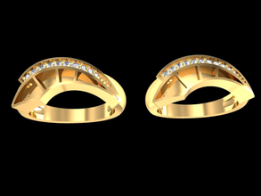 7 tjf elmas altın yüzük 3d print model - Mito3D