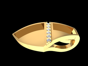 8 tjf elmas altın kolye 3d print model - Mito3D